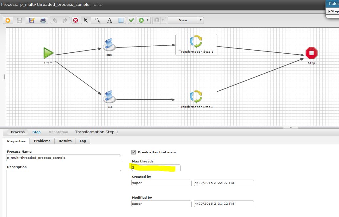 Process steps in a multi threaded process not running concurrently